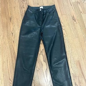 ARITIZIA WILFRED LEATHER PANTS